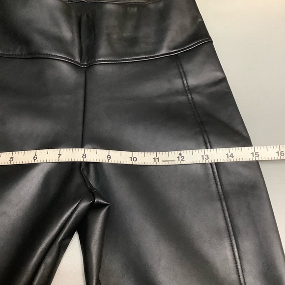 Wolford Edie Forming Black Vegan Leather Leggings Size 4 (W177) - Picture 9 of 14